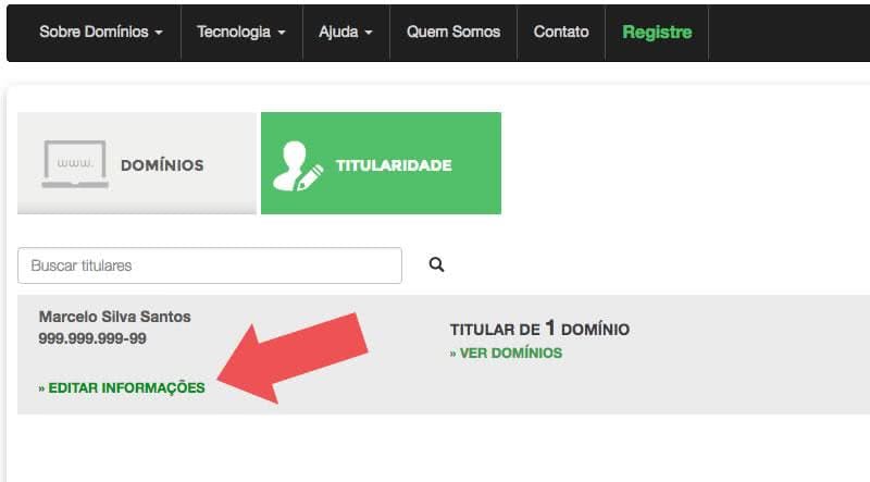 Alterar Provedor de Serviços do seu CPF no Registro.BR